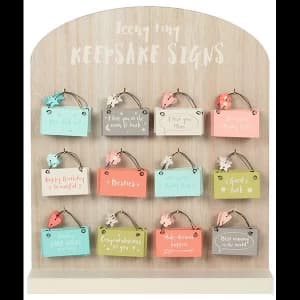 A Teenie Tiny Keepsake Sign Pack Of 60