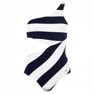 Tommy Bodywear OS Stripe Swimsuit - 164 PIQUE NAVY