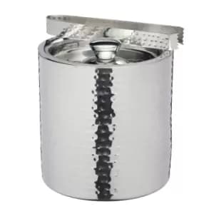 BarCraft Hammered Ice Bucket Silver
