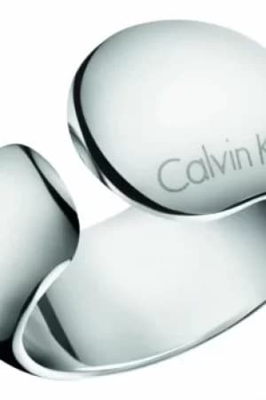 Ladies Calvin Klein Silver Plated Size L Informal Ring KJ6GMR000106