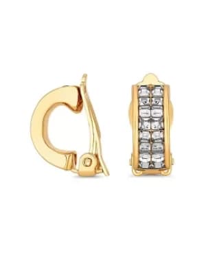 Jon Richard Gold Half Hoop Clip Earring