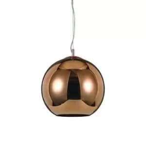Nemo 1 Light Small Dome Ceiling Pendant Copper, E27