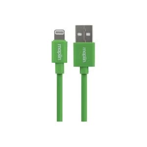 Maplin Premium Lightning Connector to USB A Male Cable 0.75m Green