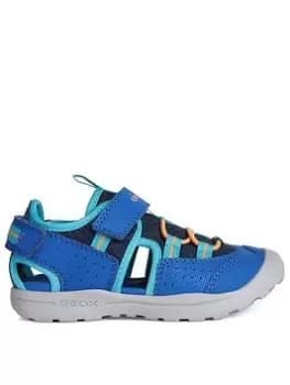 Geox Junior Boys Vaniett Sandal, Blue, Size 10 Younger