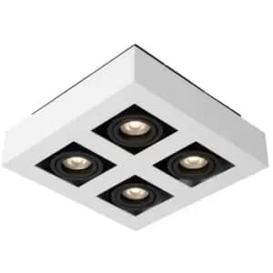 Italux Lighting - Italux Casemiro - Modern Surface Mounted White, Black 4 Light , GU10