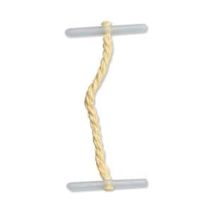 5 Star Office Treasury Tags Plastic ended 51mm Yellow Pack 100