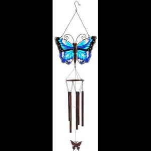 Blue Butterfly Windchime Pack Of 6