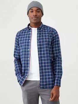 Tommy Hilfiger Checked Long Sleeved Shirt - Blue