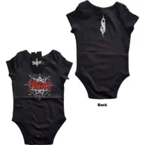 Slipknot - Star Logo Kids 0-3 Months Baby Grow - Black