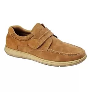Scimitar Mens Touch Fastening Casual Shoe (10 UK) (Tan)