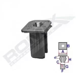 ROMIX Clip, bumper C70318 TOYOTA,LEXUS,Corolla Limousine (_E18_, ZRE1_),Camry Limousine (_V4_),Camry Limousine (_V5_),Avalon Limousine (_X4_)