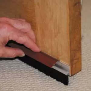 Stormguard Pvc & Brush Self Adhesive Door Seal, (L)838mm