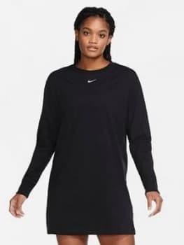 Nike Nsw Essential Long Sleeve Dress - Black