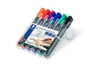 Staedtler Lumocolor 352 permanent marker Bullet tip Black, Blue,...