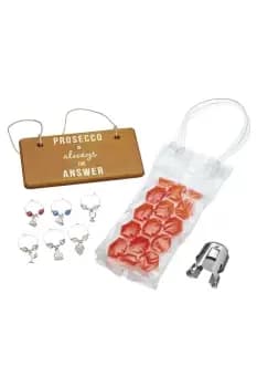 Nine Piece Prosecco Gift Set, Gift Boxed