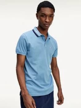Tommy Jeans Tjm Classics Tipped Stretch Polo - Blue