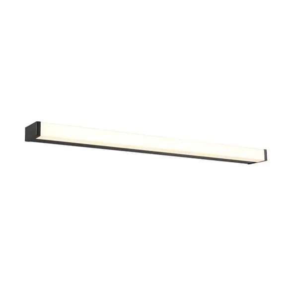 Fabio Modern 80cm Bathroom Wall Lamp Black Matt 3000K IP44