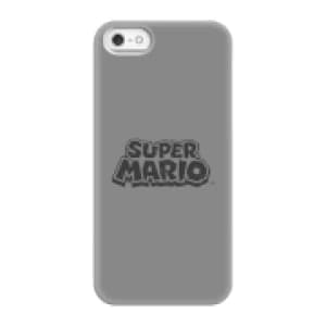 Nintendo Super Mario Distressed Logo Phone Case - iPhone 5/5s - Snap Case - Gloss