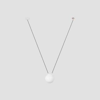 Faro Mine - 1 Light White Suspension Pendant, E27
