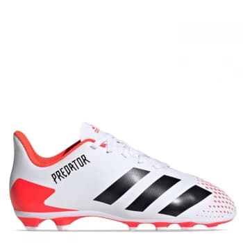 adidas Predator 20.4 Childrens FG Football Boots - White/Black