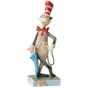 The Cat in the Hat With An Umbrella Dr Seuss Figurine