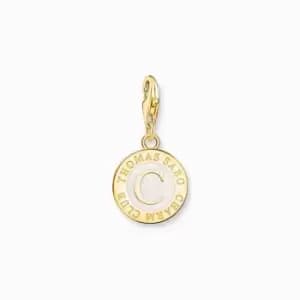 Charmista White Sterling Silver Gold Plated Enamel Coin Charm 2095-427-14
