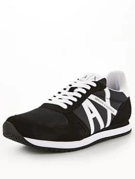 Armani Exchange Retro Runner Trainers Black Size 10 Men