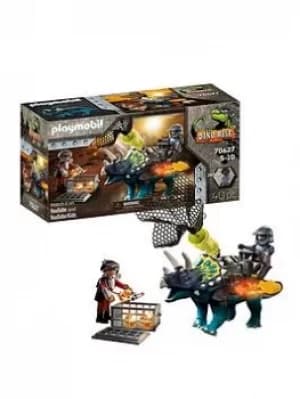 Playmobil 70627 Dino Rise Triceratops: Battle For The Legendary Stones