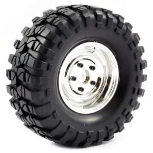 Fastrax 1:10 Crawler Sawblock 1.9 Scale Steel Wheel ø108Mm (Chrome)