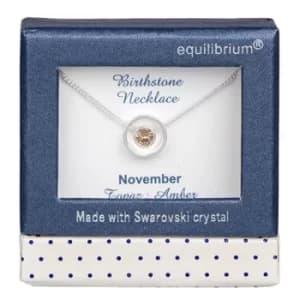 Birthstone Swarovski Necklace November