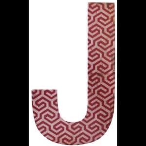 Letter J Wall Plaque