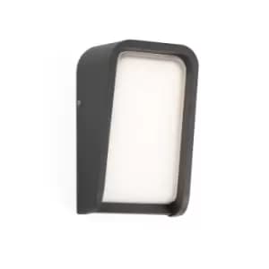 Mask Integrated LED Flush Wall Light Outdoor Wall Light Grey, 3000K, IP65
