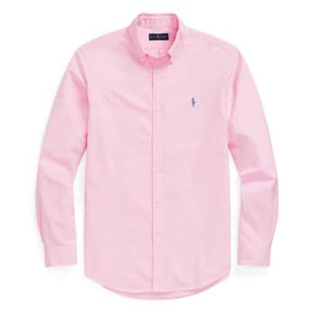 Polo Ralph Lauren Slim Fit Garment Dyed Oxford Shirt - Pink