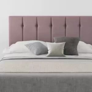 Hepburn Upholstered Headboard, Plush Velvet, Blush - Headboard 60cm Size Single (90x190)