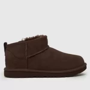 UGG Brown Classic Ultra Mini Junior Boots