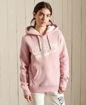 Superdry Womens Pride In Craft Borg Hoodie Pink / Soft Pink - Size: 12