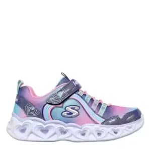 Skechers HL Rainbow Child Girls Trainers - Blue