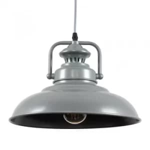 Duomo Industrial Pendant Ceiling Light in Grey