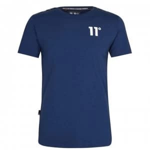 11 Degrees Optum Taped T Shirt - Navy/White