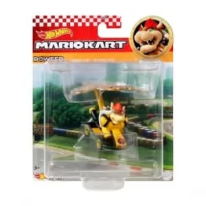 Hot Wheels Mario Kart Bowser Standard Kart & Bowser Kite Figure