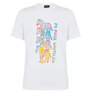 Paul Smith 4 Zebras T-Shirt - White