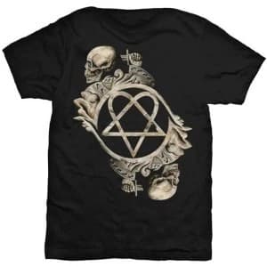 HIM - Bone Sculpture Unisex Medium T-Shirt - Black