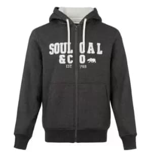 SoulCal Lined Zip Through Hoodie Womens - Grey