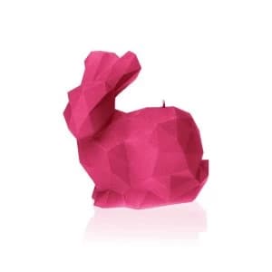 Dark Pink Large Rabbit Candle