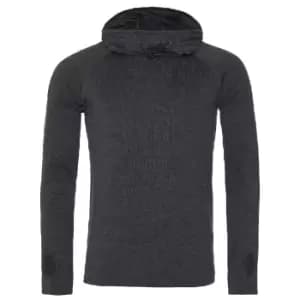 AWDis Just Cool Womens/Ladies Girlie Cowl Neck Baselayer Top (XS) (Black Slate Melange)