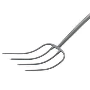 Bulldog All-Metal 4-Prong Manure Fork T-Handle