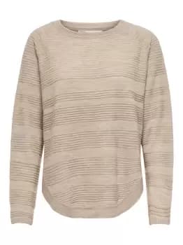 ONLY Texture Knitted Pullover Women Beige