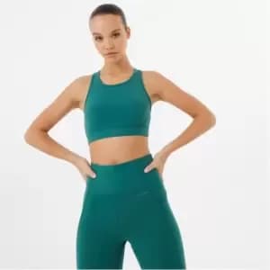 USA Pro Racer Back Sports Bra - Green
