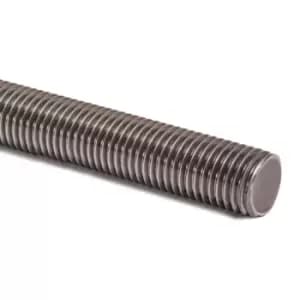 Fully Threaded Rod Zinc Plated Studding Bar Grade 4.8 - 1m Length - Diameter 14mm - Pack of 1