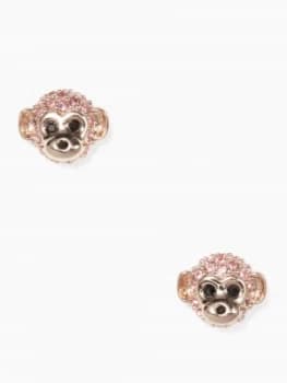 Kate Spade New York Wbrue048 rambling roses monkey studs Silver
